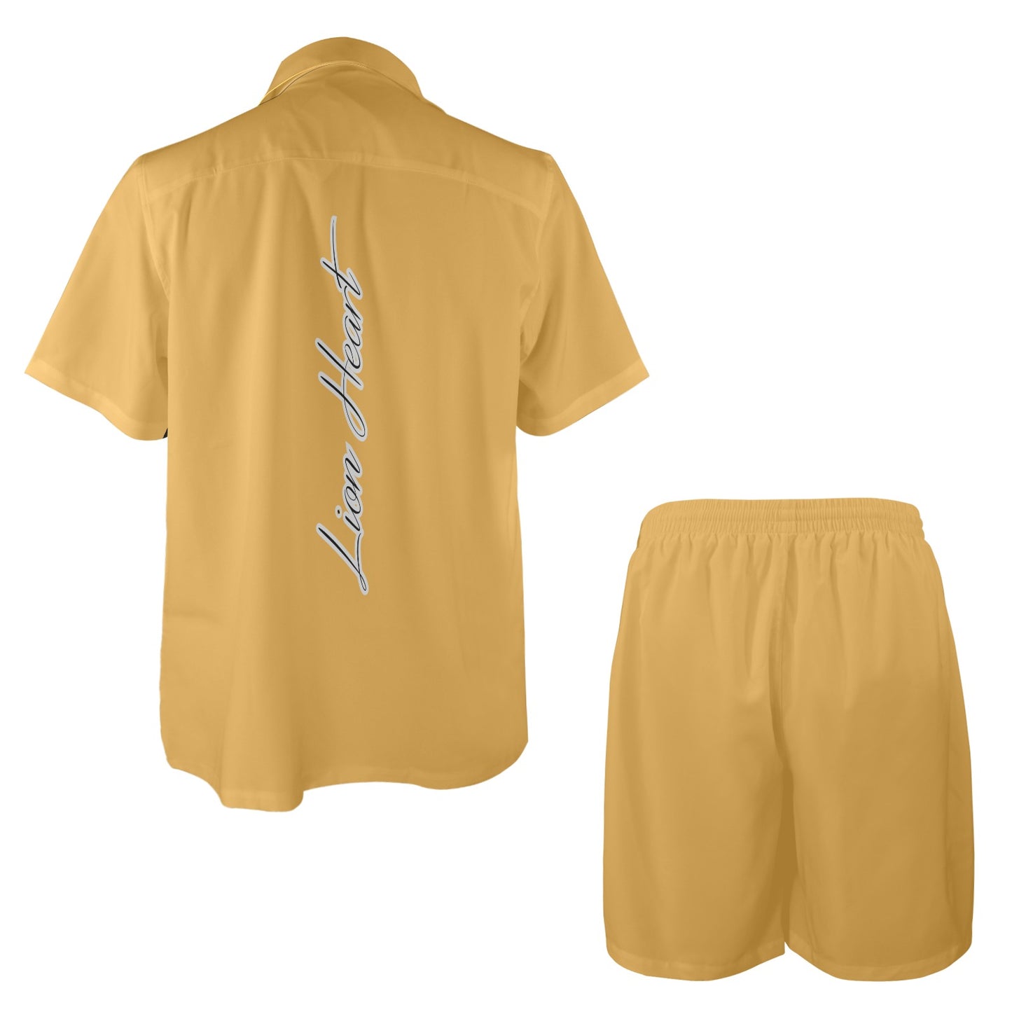 Put Your Heart In It Button Down Set (Gold)