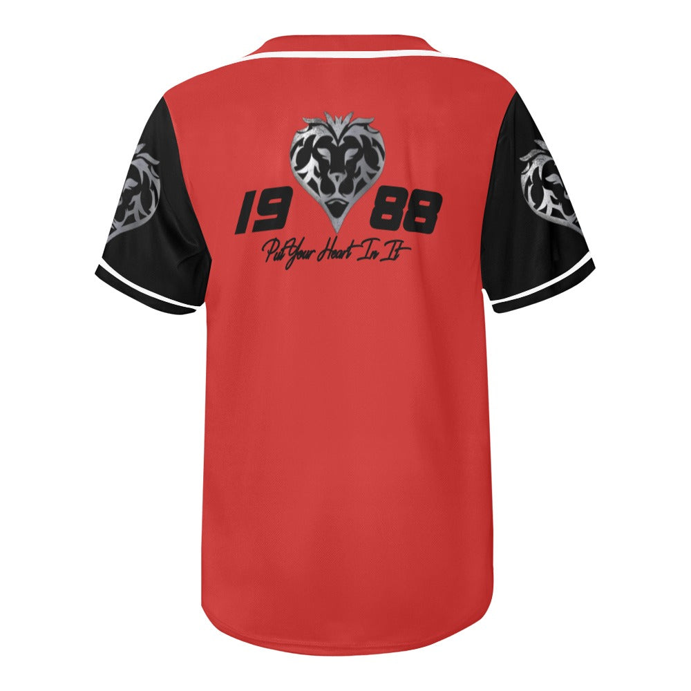Lion Heart BaseBall Jersey R/B