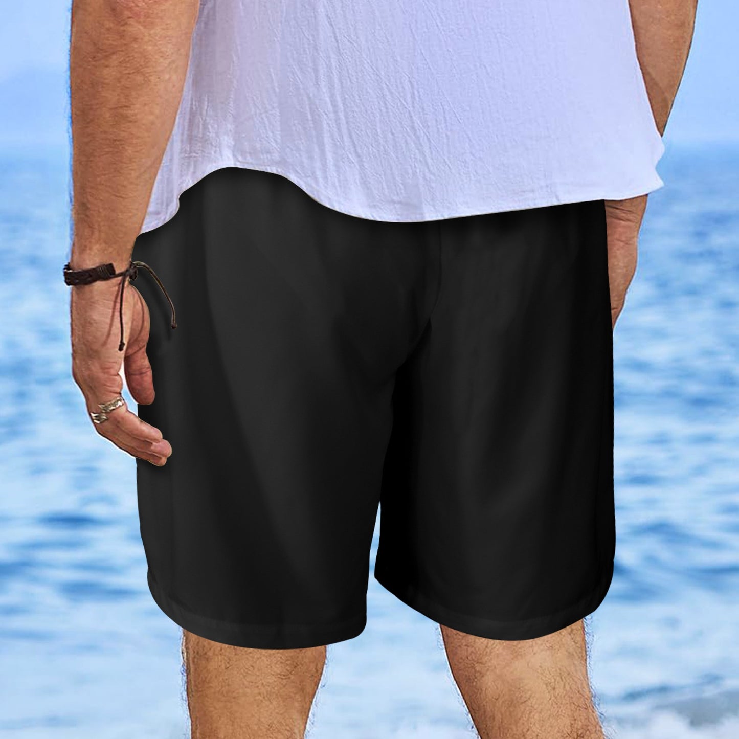 Lion Heart Beach Shorts BLK