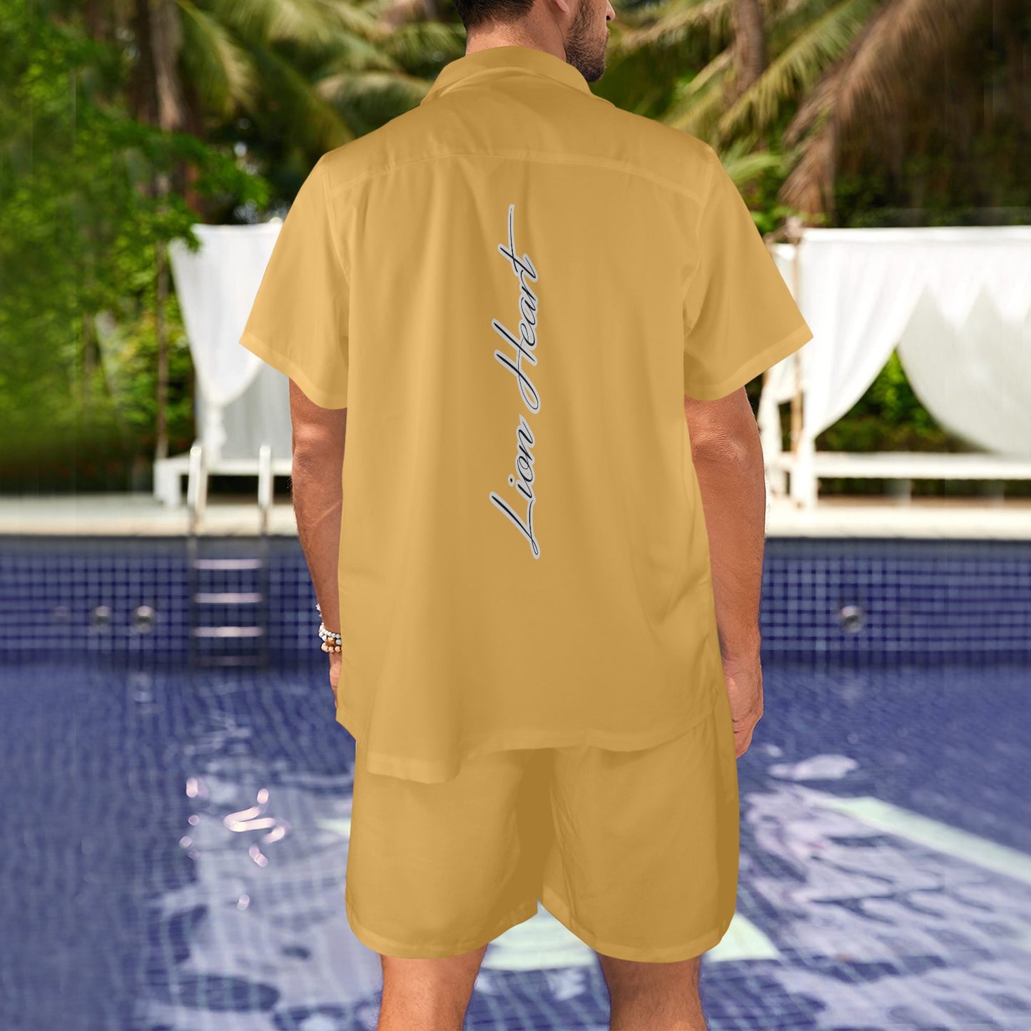 Put Your Heart In It Button Down Set (Gold)