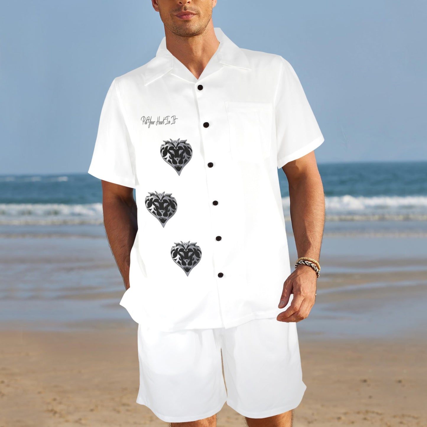 Put Your Heart In It Button Up (W)