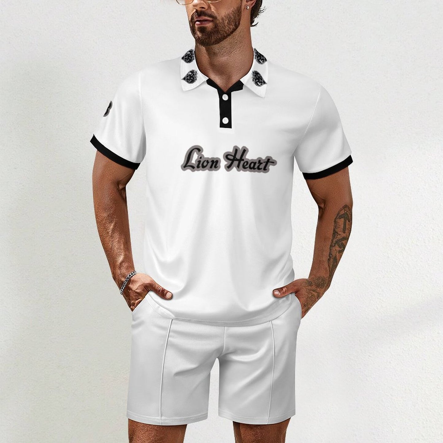 Lion Heart POLO shirt set (Ivory)