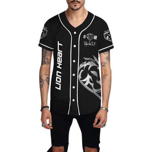 Lion Heart BaseBall Jersey BLK