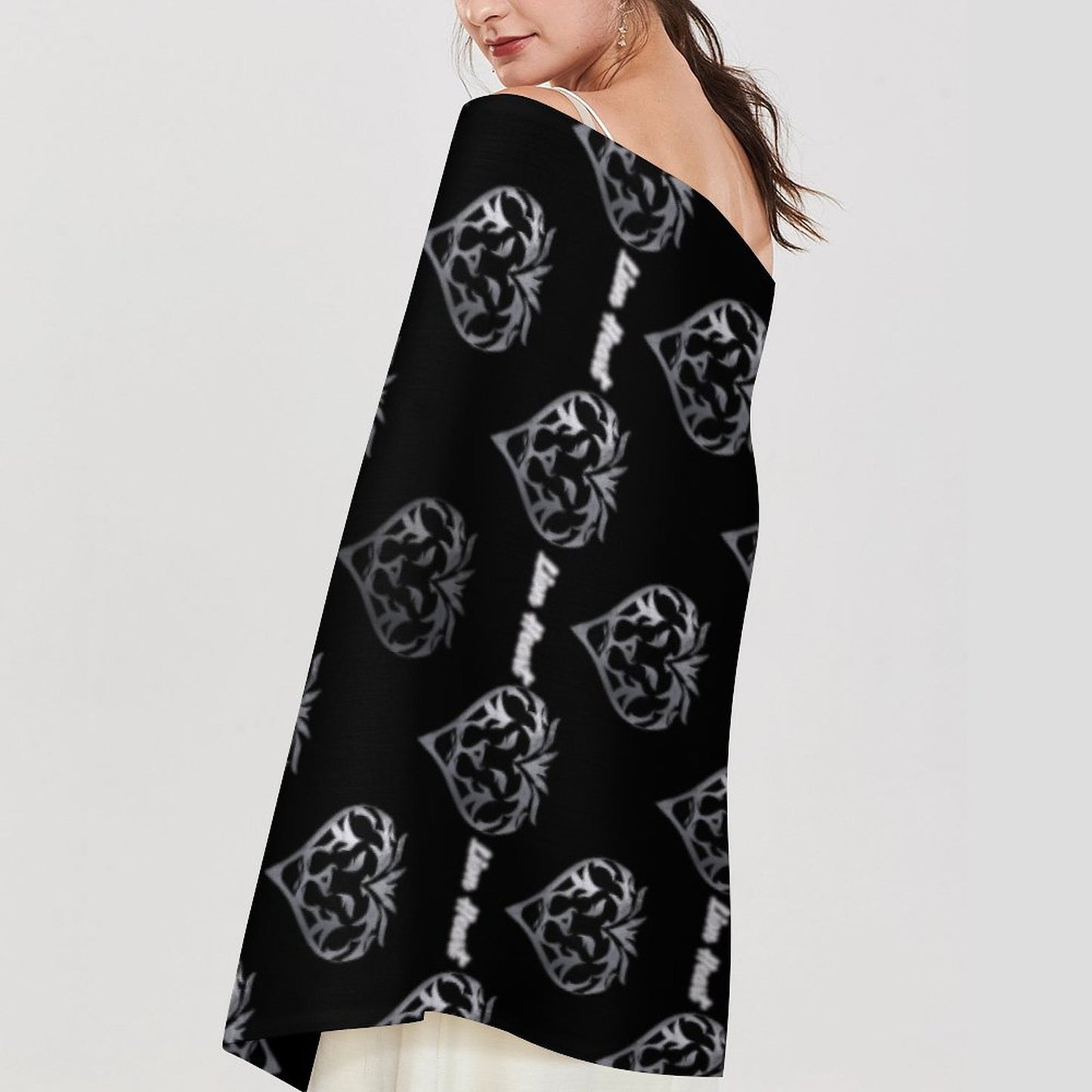 Lion Heart Tassel scarf (Onyx)