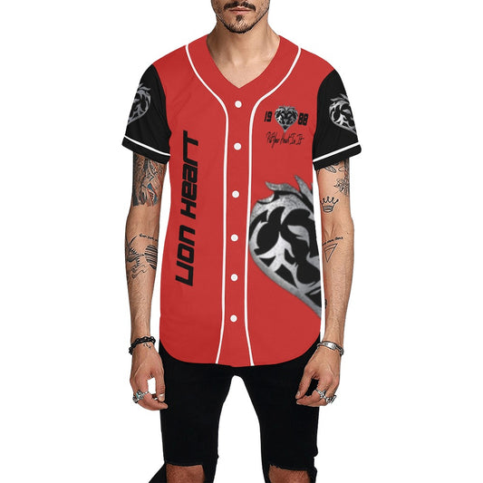 Lion Heart BaseBall Jersey R/B