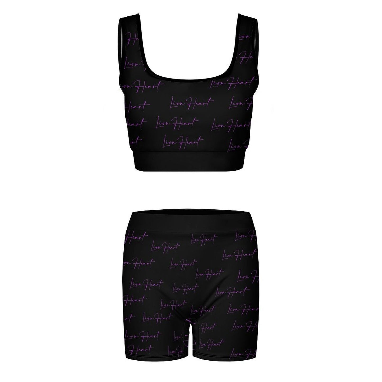 Lion Heart Yoga Set (Purple Stitch)