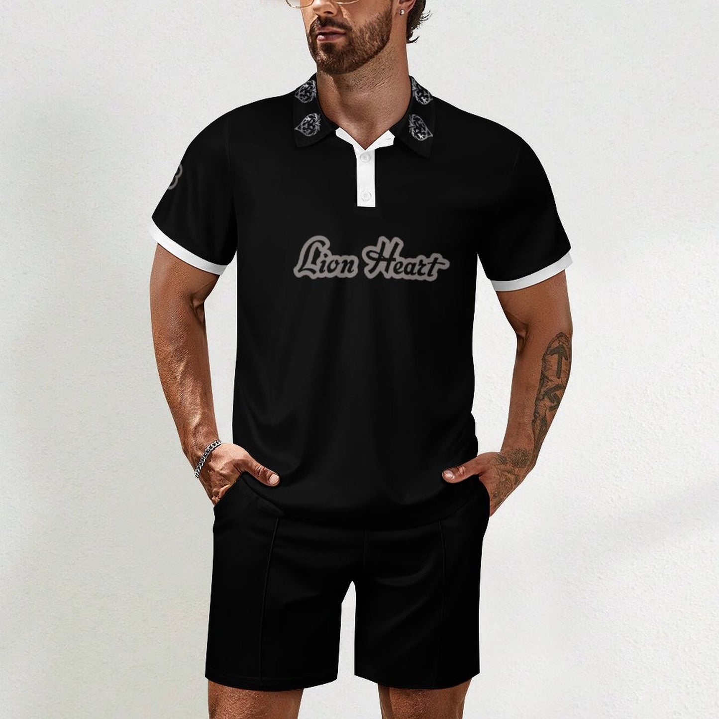 Lion Heart POLO shirt set (Onyx)