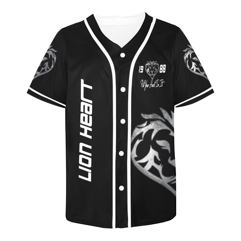 Lion Heart BaseBall Jersey BLK