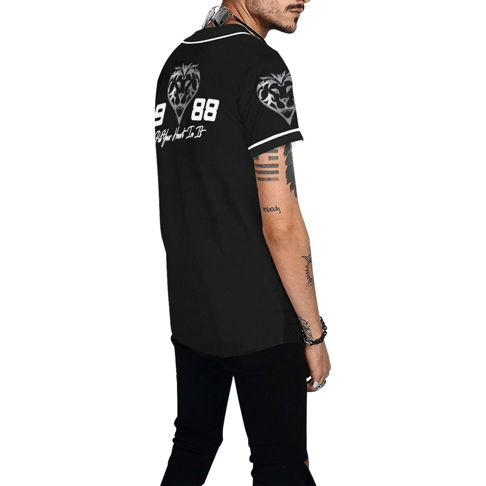 Lion Heart BaseBall Jersey BLK