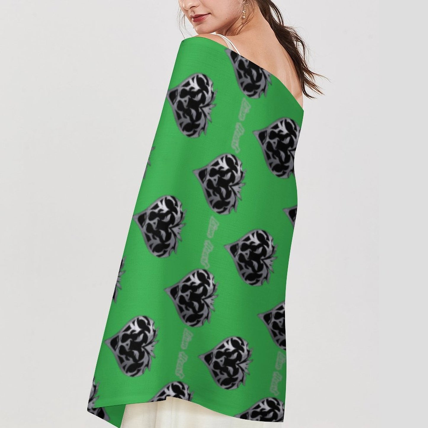 Lion Heart Tassel scarf (Emerald)